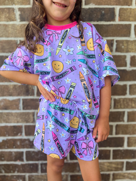 Purple Affirmation Crayons